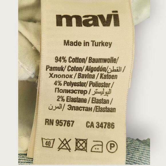 Mavi Jeans Women's Sz 32" Alexa Ankle Mid-rise Skinny Cropped Distressed/Frayed - Picture 8 of 8